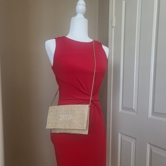 Brand new authentic Dior raffia wicker summer pouch from Dior Beauty - Picture 1 of 17